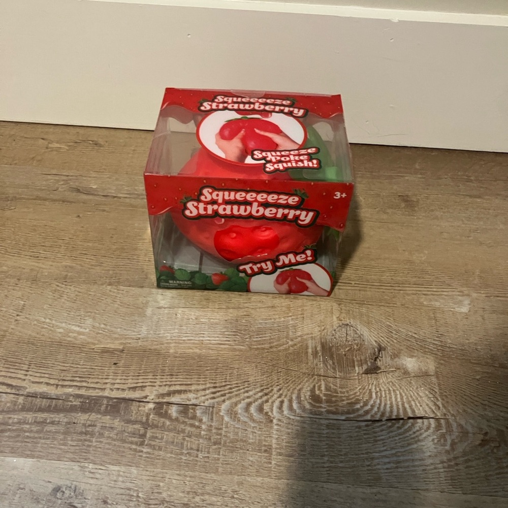 Squeeze strawberry squishy NWT